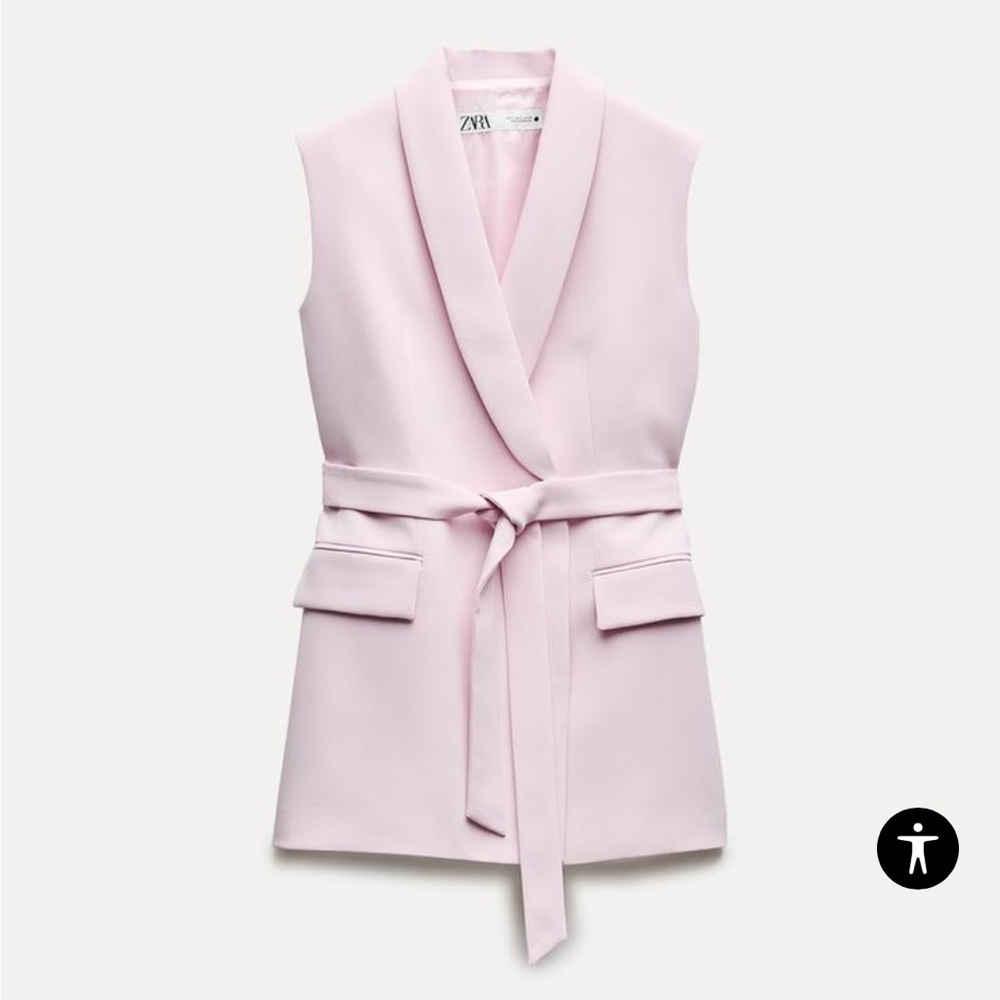 ZW COLLECTION TIED BELTED VEST